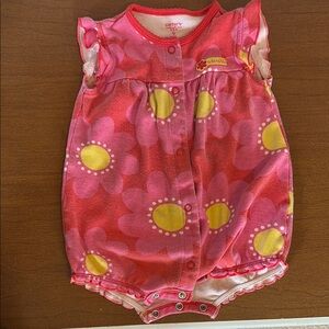 Vintage baby floral romper